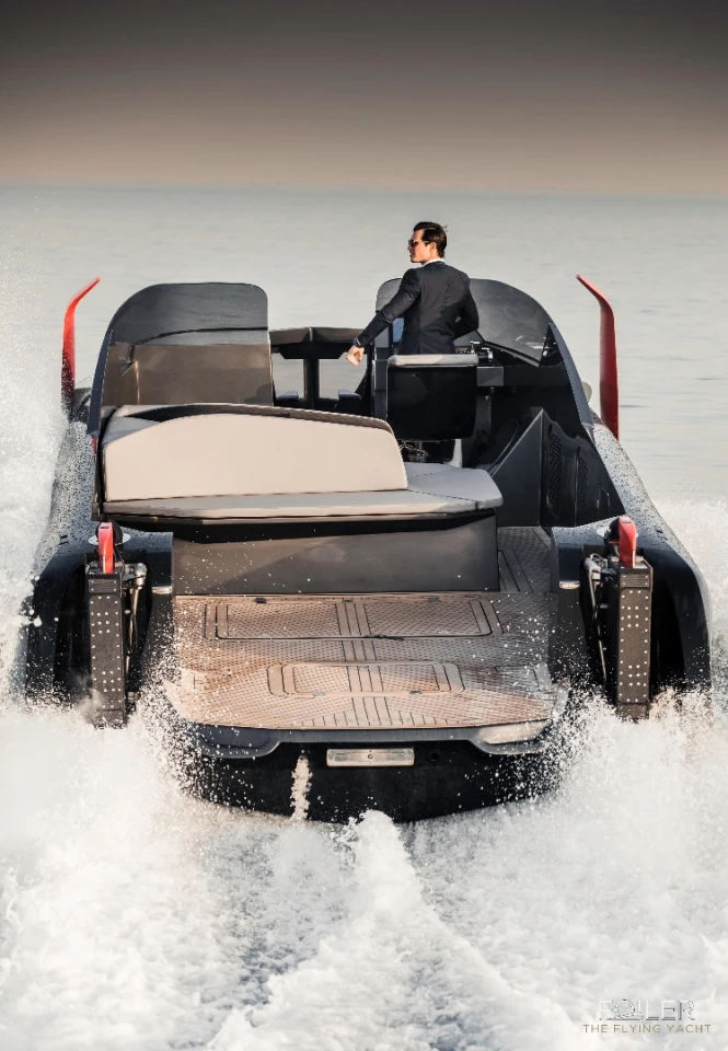 The Foiler can reach up to 40 kts in flight mode