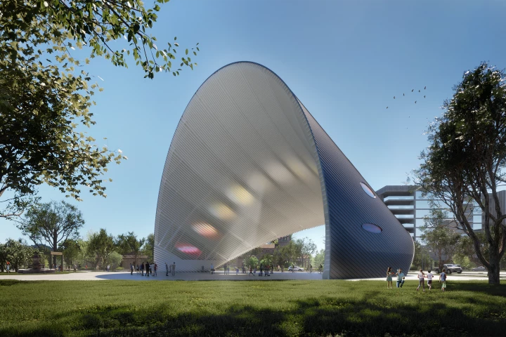 The Arco del Tiempo is expected to be completed sometime in 2024