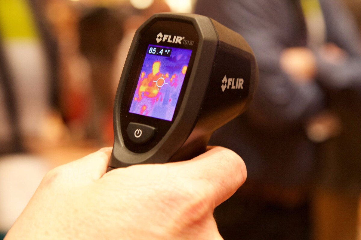 The TG130 spot thermal camera is one of two new thermal imaging devices launched by Flir Systems at CES 2016