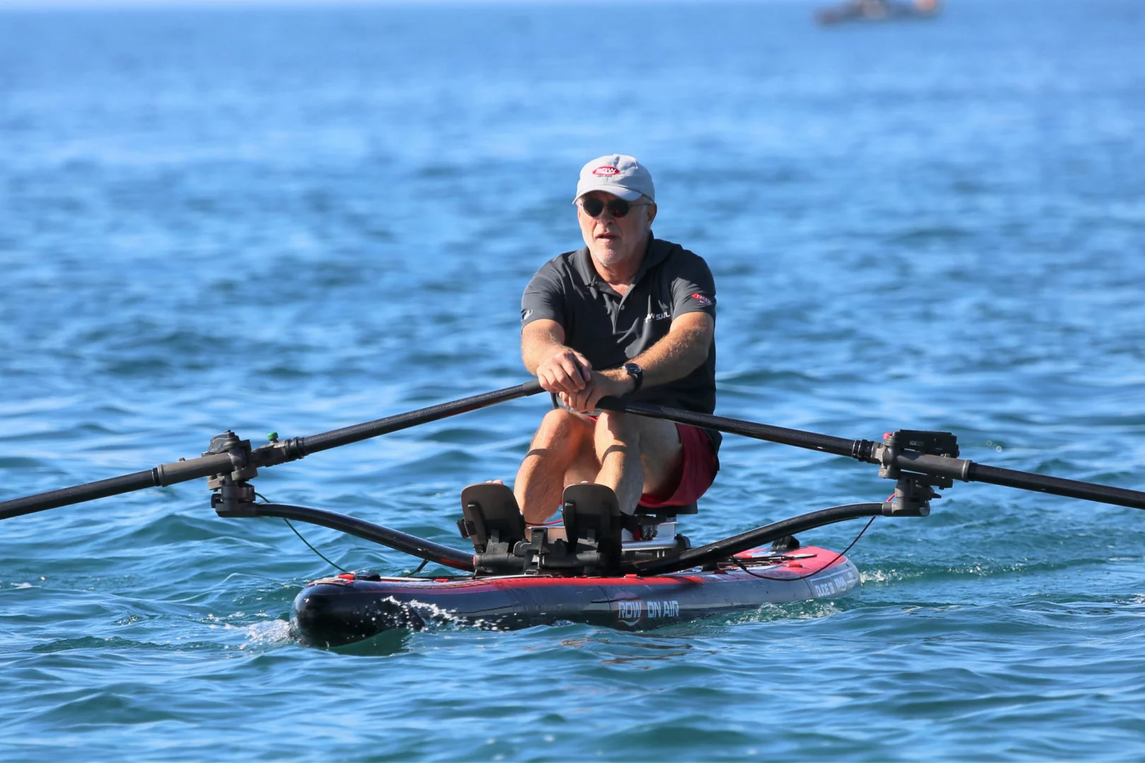 The RowVista forward rowing system lets rowers see where they're going