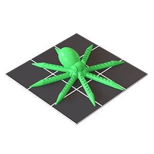 Polaroid ModelSmart 250S 3D printed octopus
