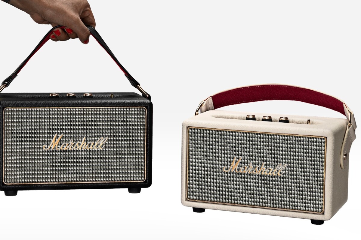 Marshall's Kilburn active Bluetooth speaker rated for 20 hours of