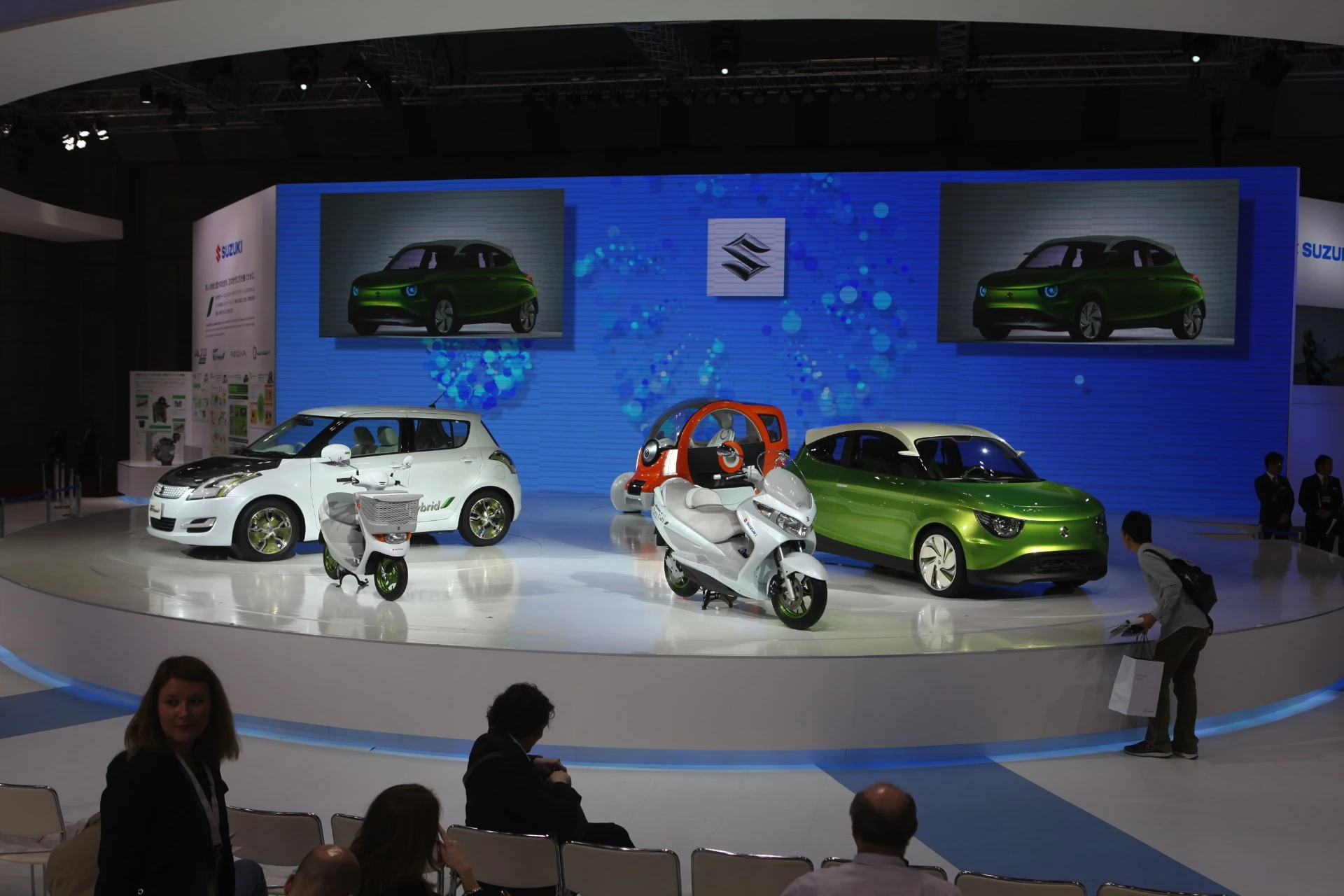 Suzuki's range shown at the Tokyo Motor Show in December obviously has the Burgman in pride of place