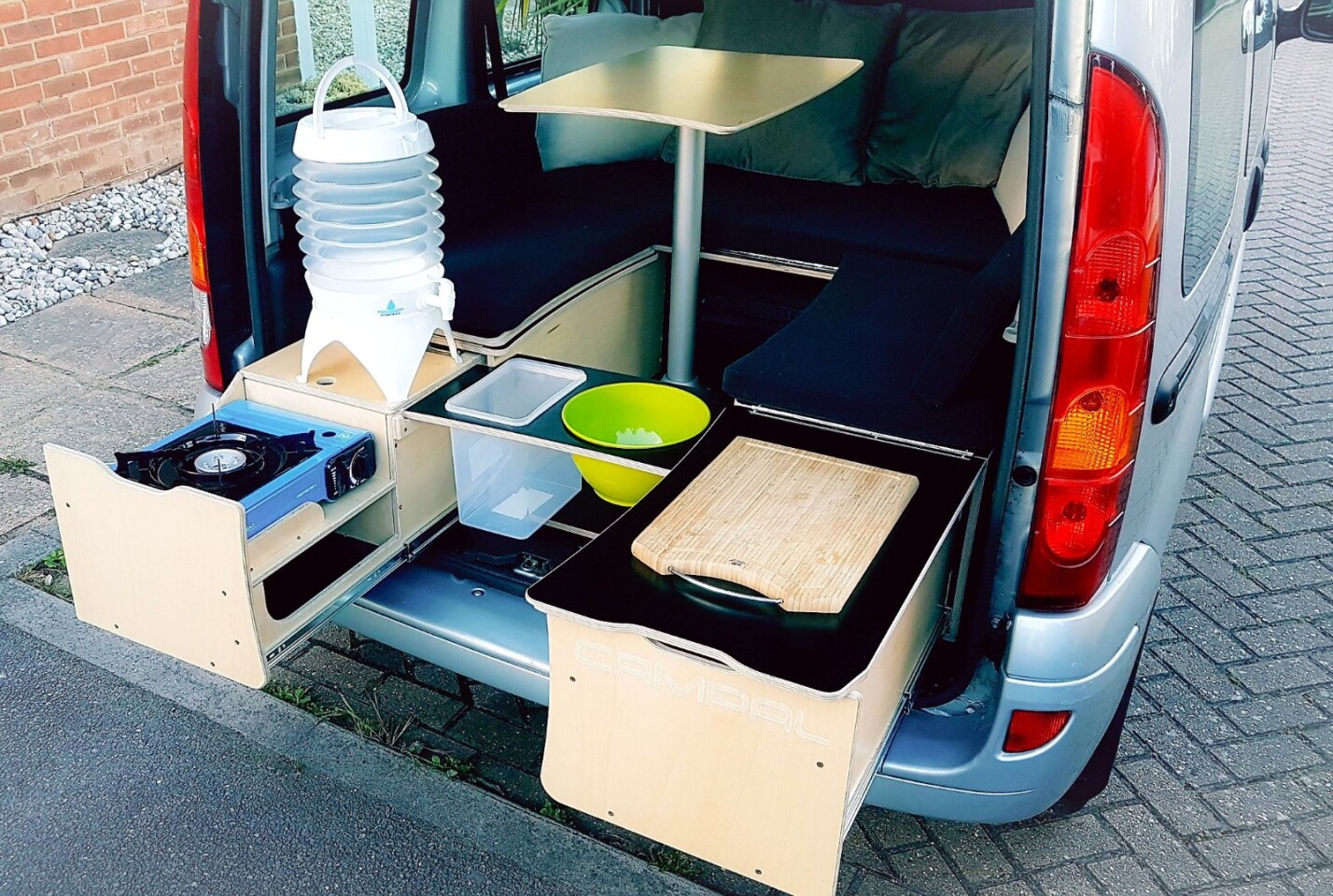 Campal allinone camper box creates a complete minicampervan for 1,400