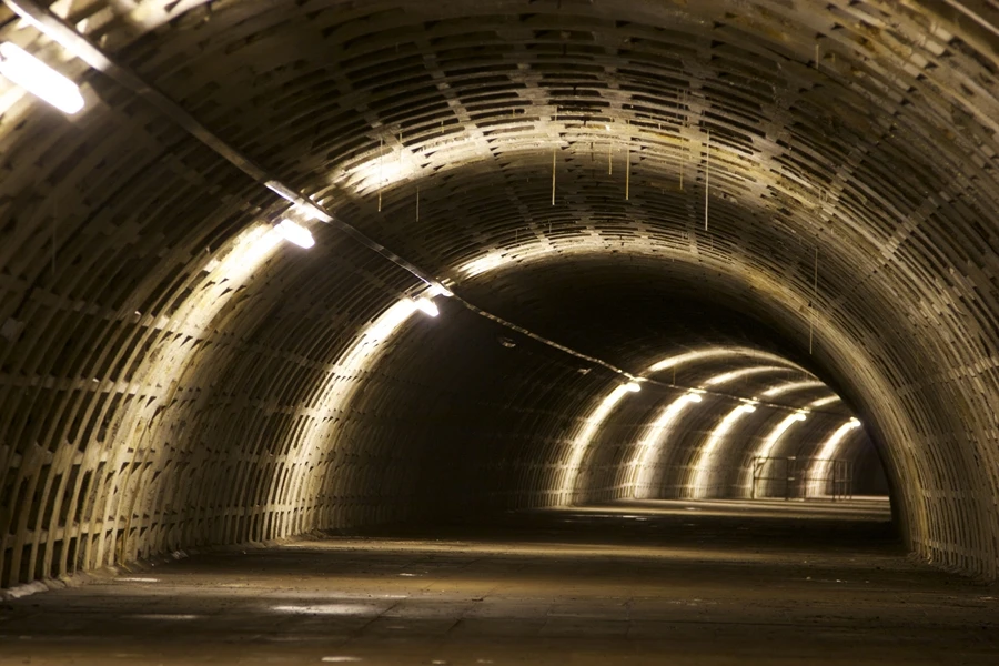 The tunnels were previously used as bomb shelters for Londoners during World War II