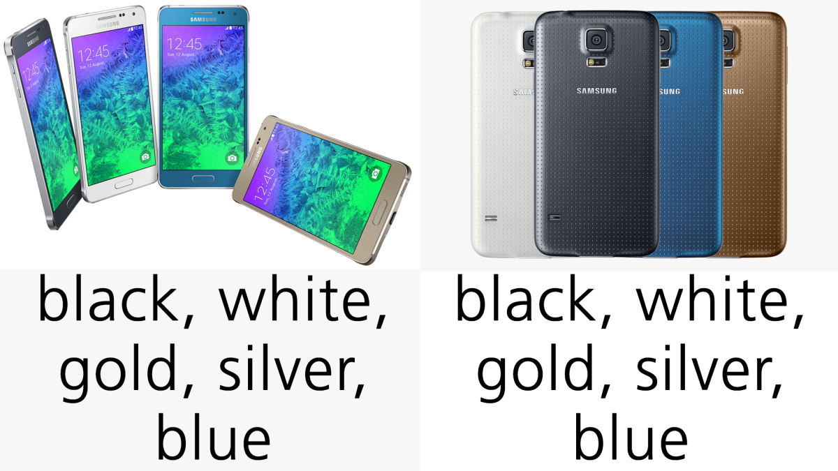 Both handsets are available in a variety of colors