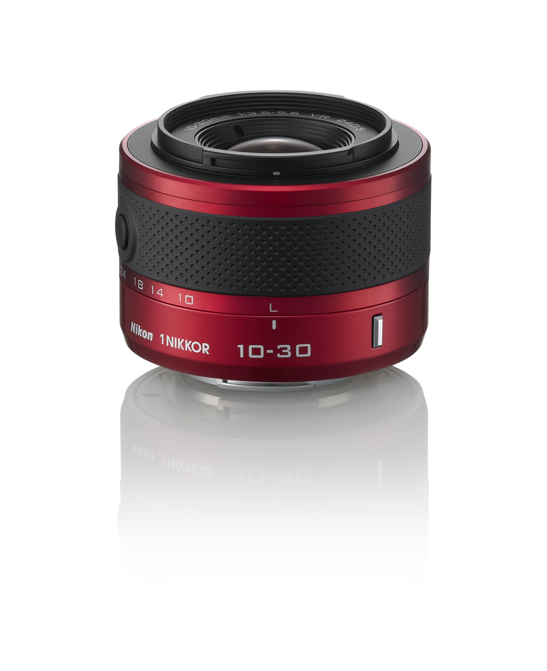 The color-matched standard kit lens - 1 NIKKOR VR 10-30mm f/3.5-5.6 lens (27-81mm 35mm equivalent)