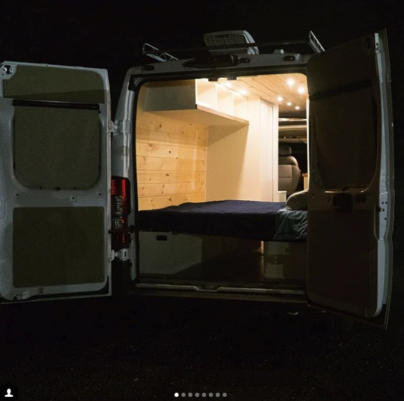 Your Adventure Van bed awaits ..