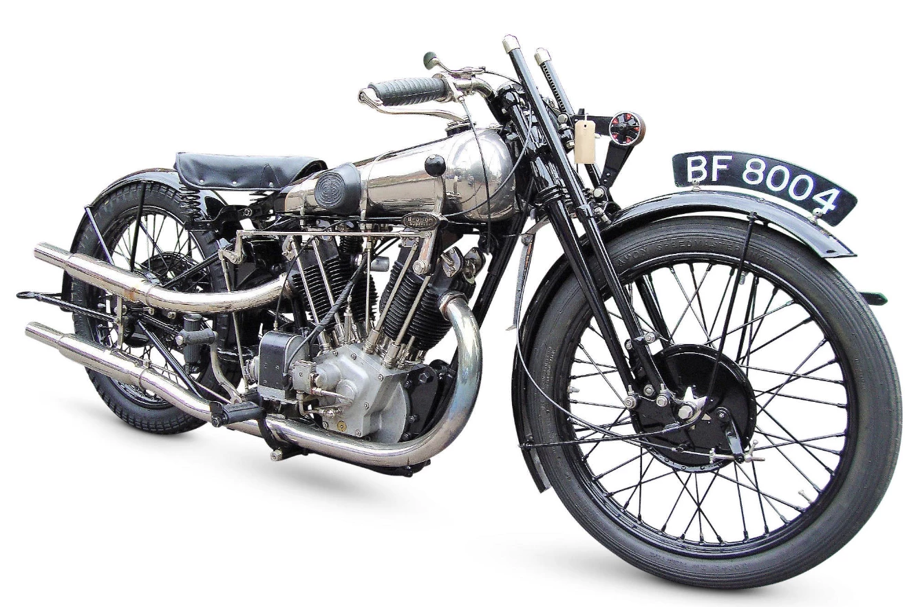 Built from a genuine Pendine racing engine that was originally supplied to Brough Superior by J A Prestwich in April 1927, this 1927 Brough Superior SS100 Pendine did particularly well at auction considering the remainder of the bike has been built from parts, including a replacement frame. | Auction Description