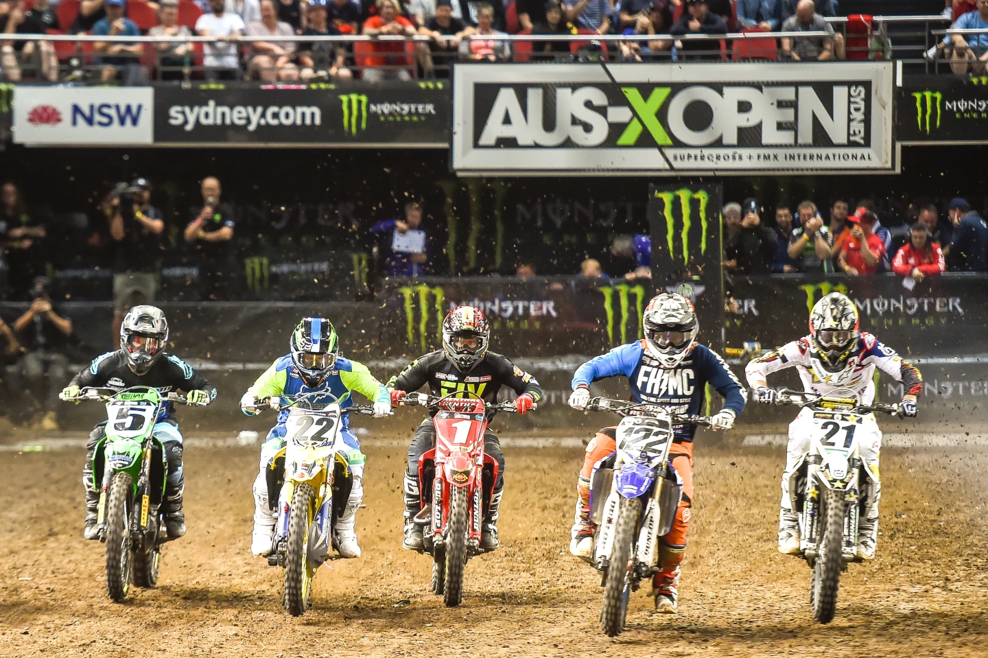 Stadium-based Supercross racing makes dirt bikes more spectator-friendly