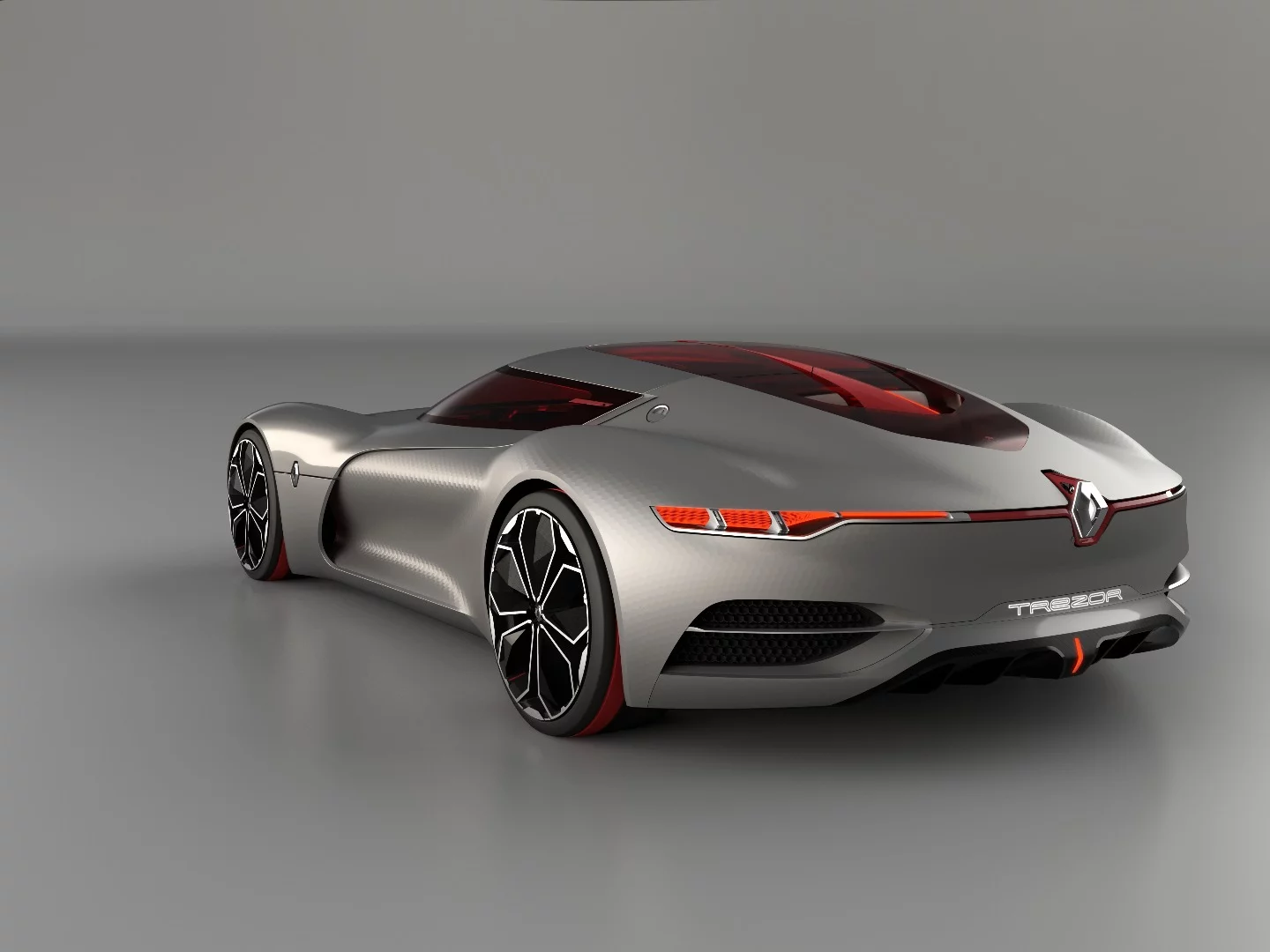 The Renault Trezor is powered by a 349-hp electric motor at the rear