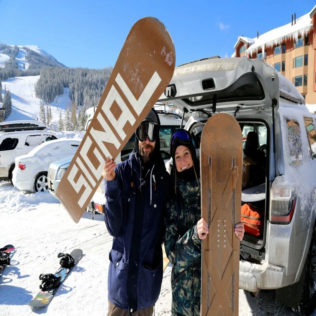 The skateboard was created in partnership with snowboard firm Signal Snowboards