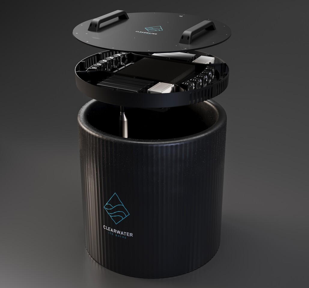 An exploded view of the high-tech lid