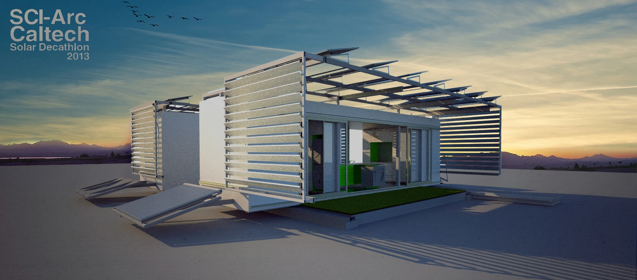 A solar hot water tank provides hot water