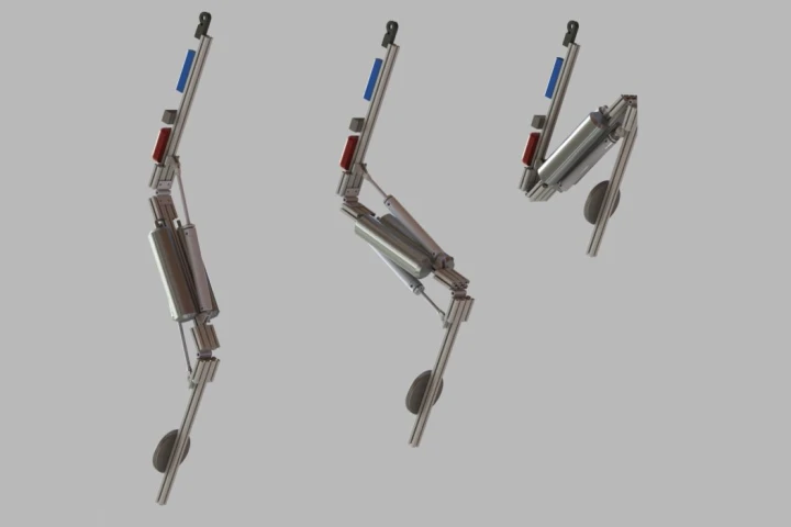 Disney's Stickman robot is basically a mechanical stick with two degrees of freedom