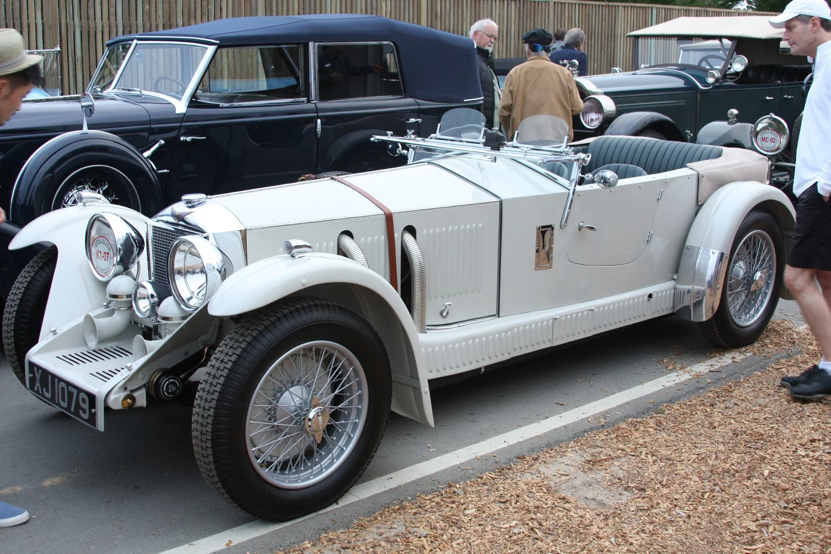 Jaguar SS at starting line of Pebble Beach Concours d'Elegance Tour d"Elegance