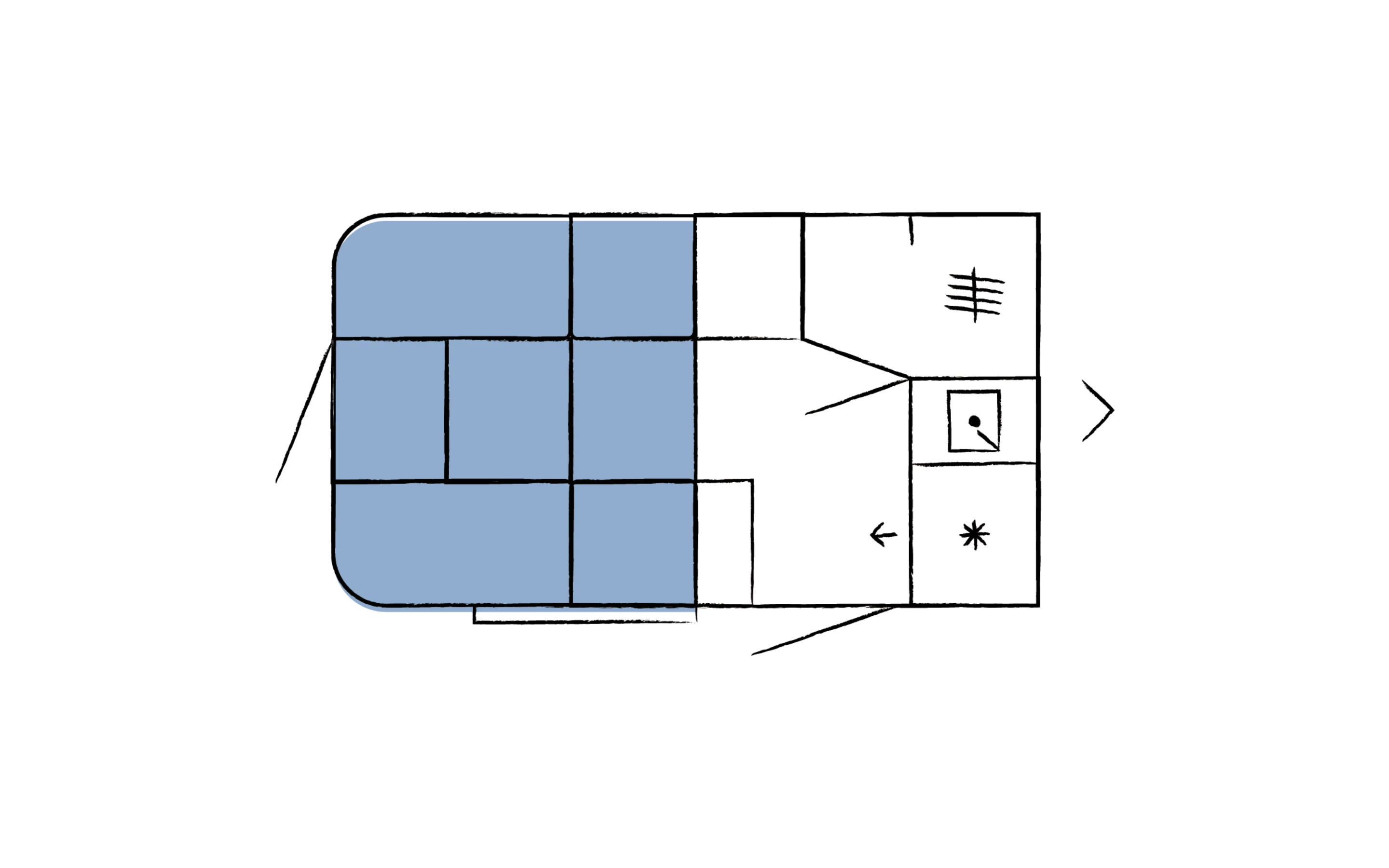 Beachy 360 floor plan (night)