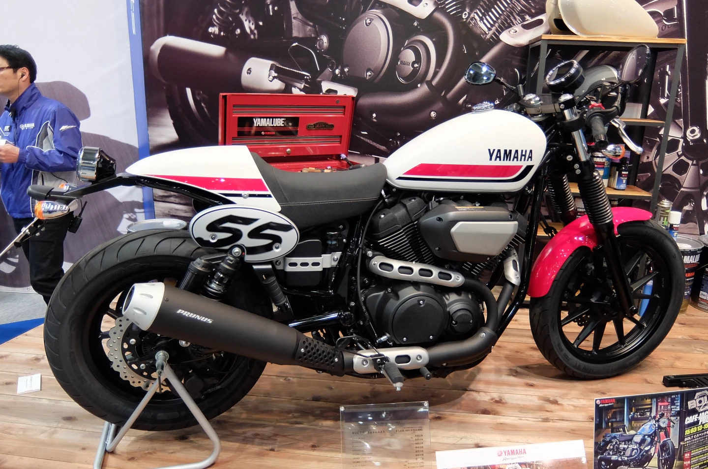 Yamaha's Bolt-C - a racing version of its new Bolt Cafe (Photo: Stephen Clemenger/Gizmag.com)