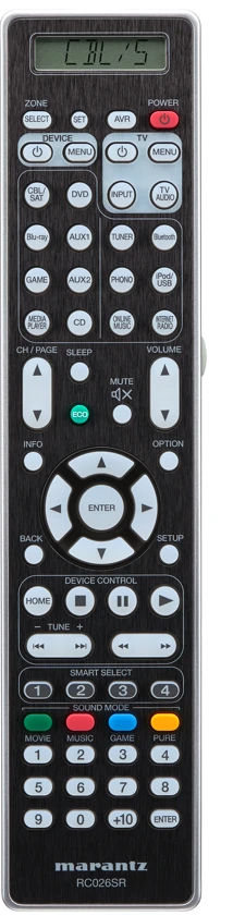 The Marantz SR7009 remote control