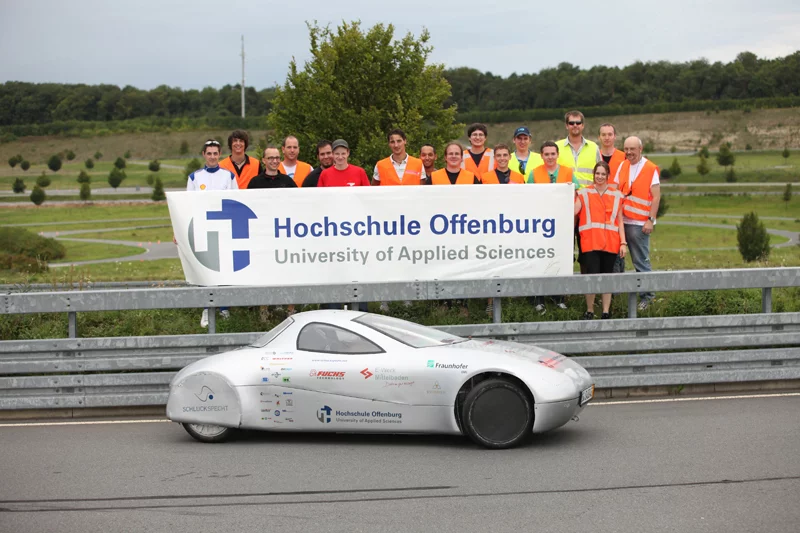 The Schluckspecht E at the Bosch test track