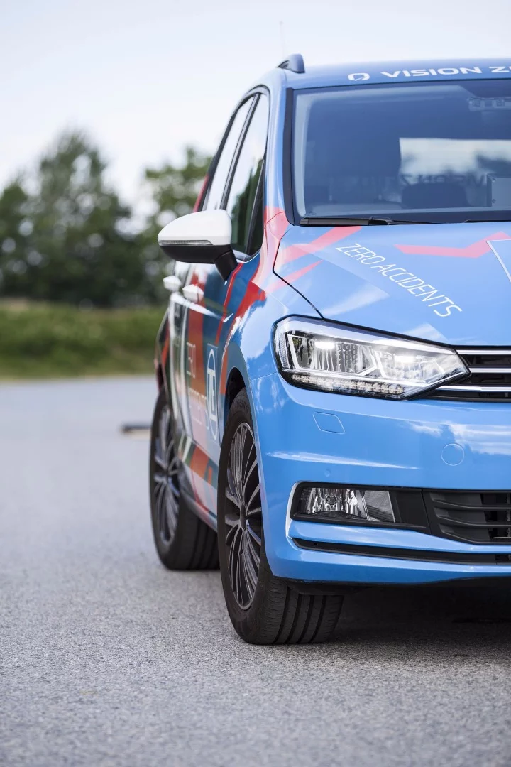 The ZF Vision Zero Vehicle is based on a VW Touran
