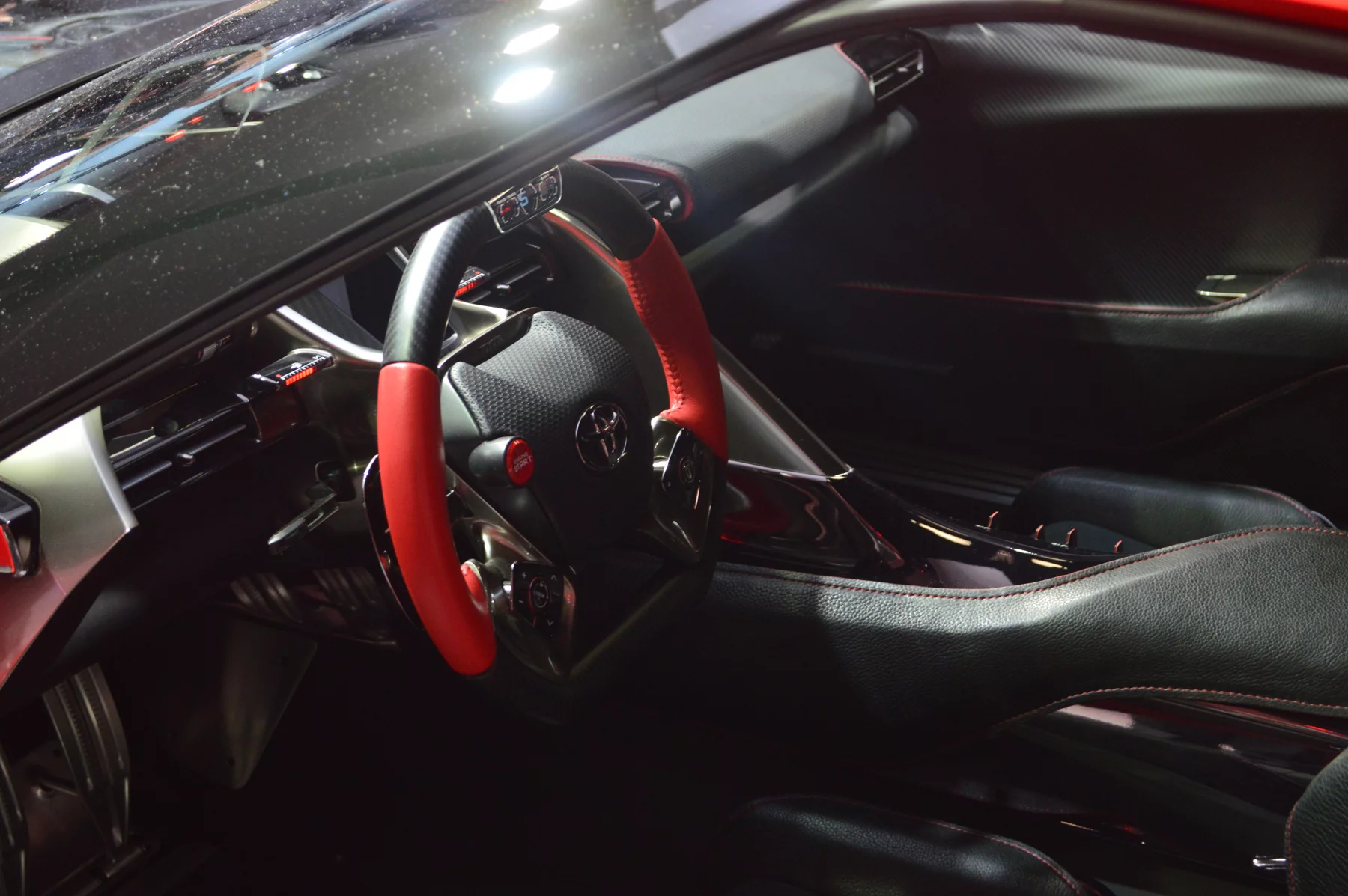 The FT-1 uses an F1-inspired steering wheel