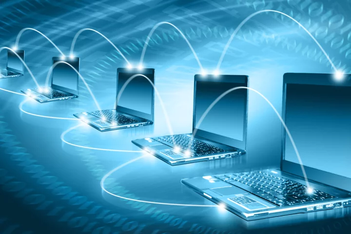 Computer scientists have successfully transmitted data between laptop computers using only their built-in microphones and speakers (Image: Shutterstock)