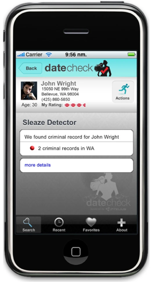 Date helps eliminate nasty surprises about your date