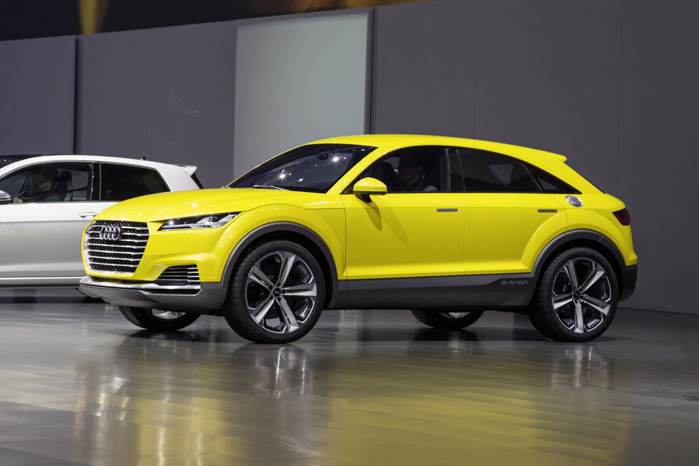 Audi shows the TT offroad crossover concept at the 2014 Beijing Motor Show