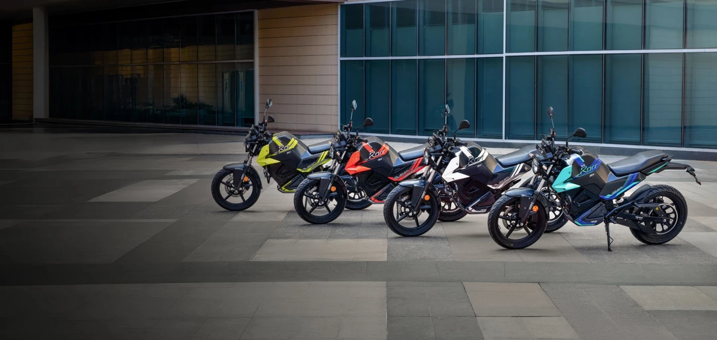 The Rorr EZ is offered in four bright colors — Electro Amber, Surge Cyan, Lumina Green, and Photon White