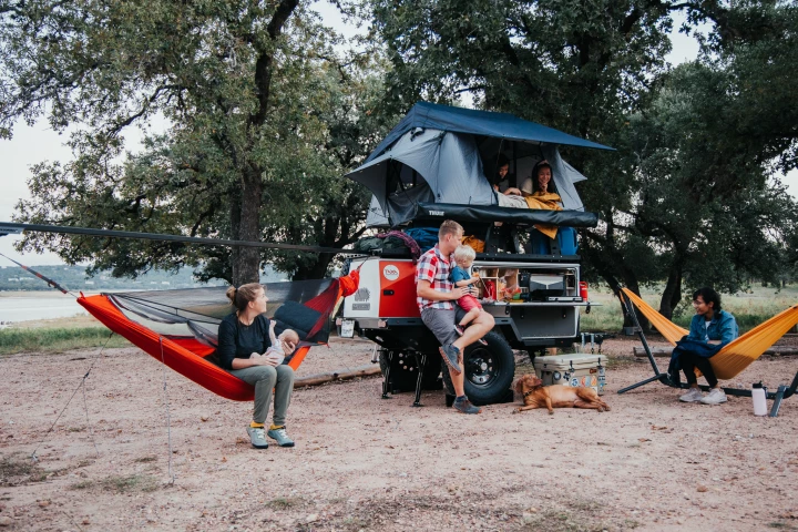 The Kammok Edition combines the popular activities of trailer and hammock camping