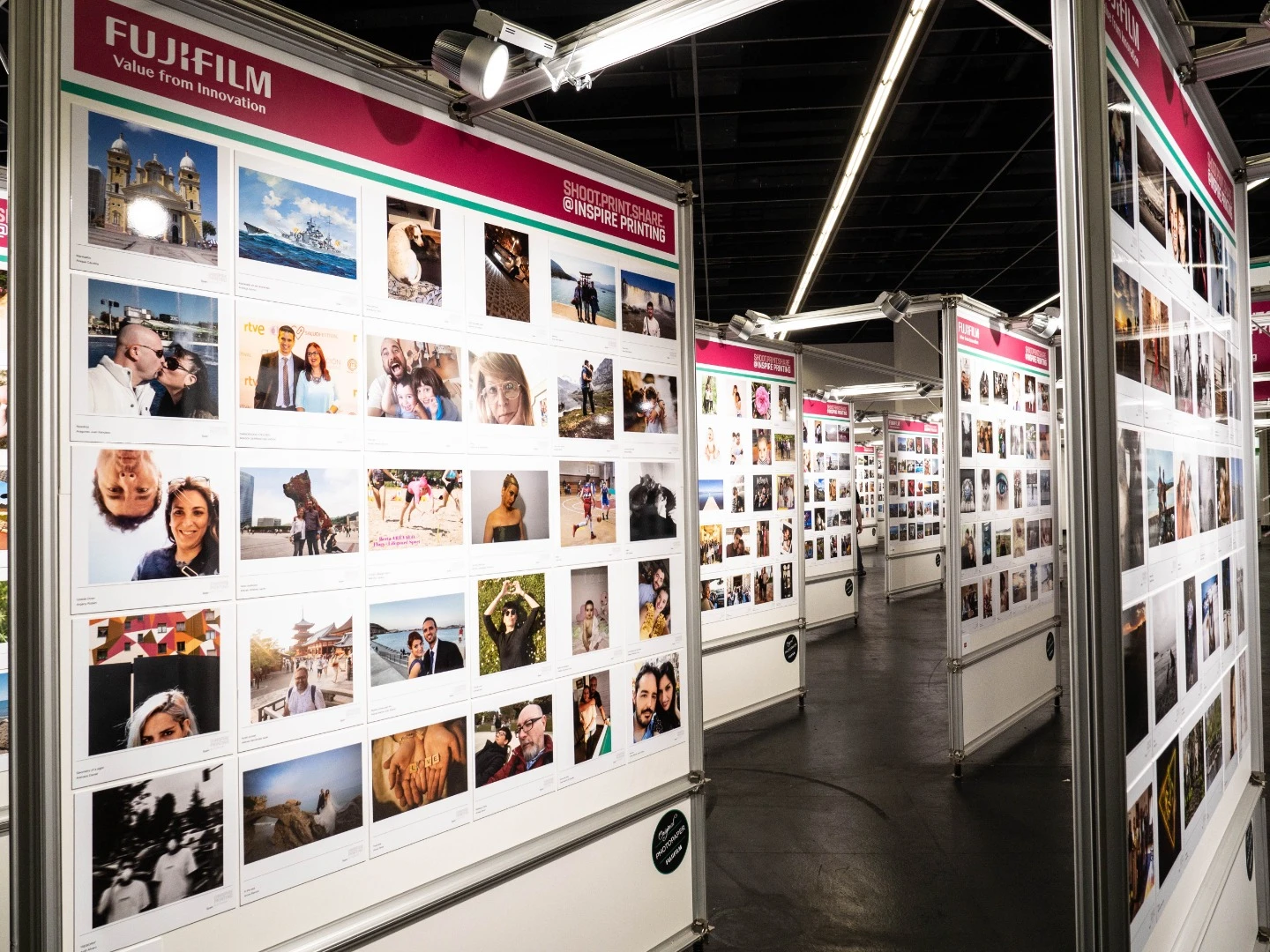 Fujifilm's Shoot Print Share display goes on and on and on