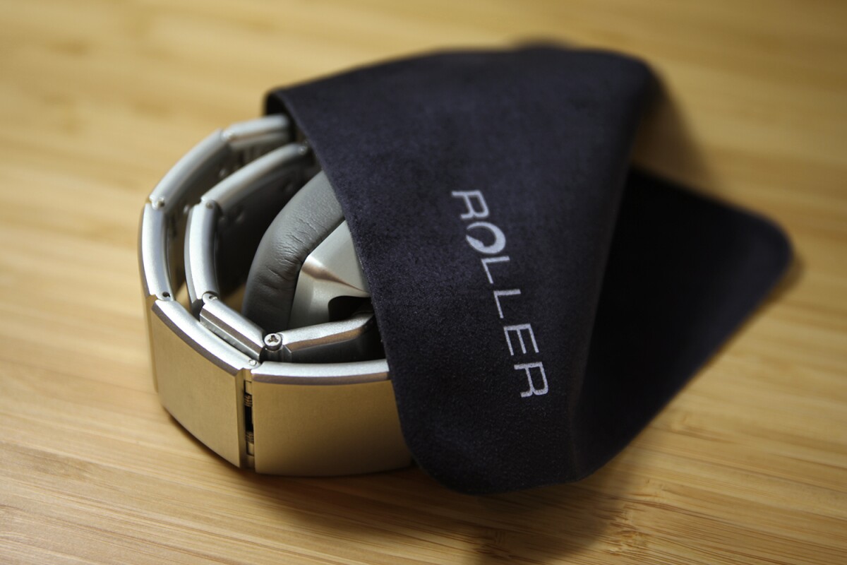 The Luzli Roller Mk01 on-ear headphones roll up like a pangolin for travel