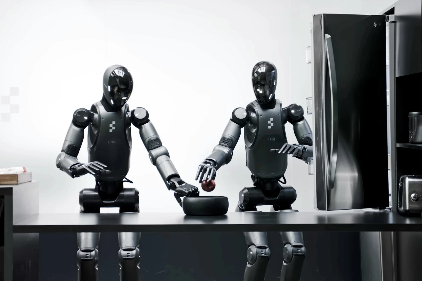 "Here ya go, bud. I got you." Running a single Helix instance across two robots allows levels of bot-to-bot collaboration never before seen