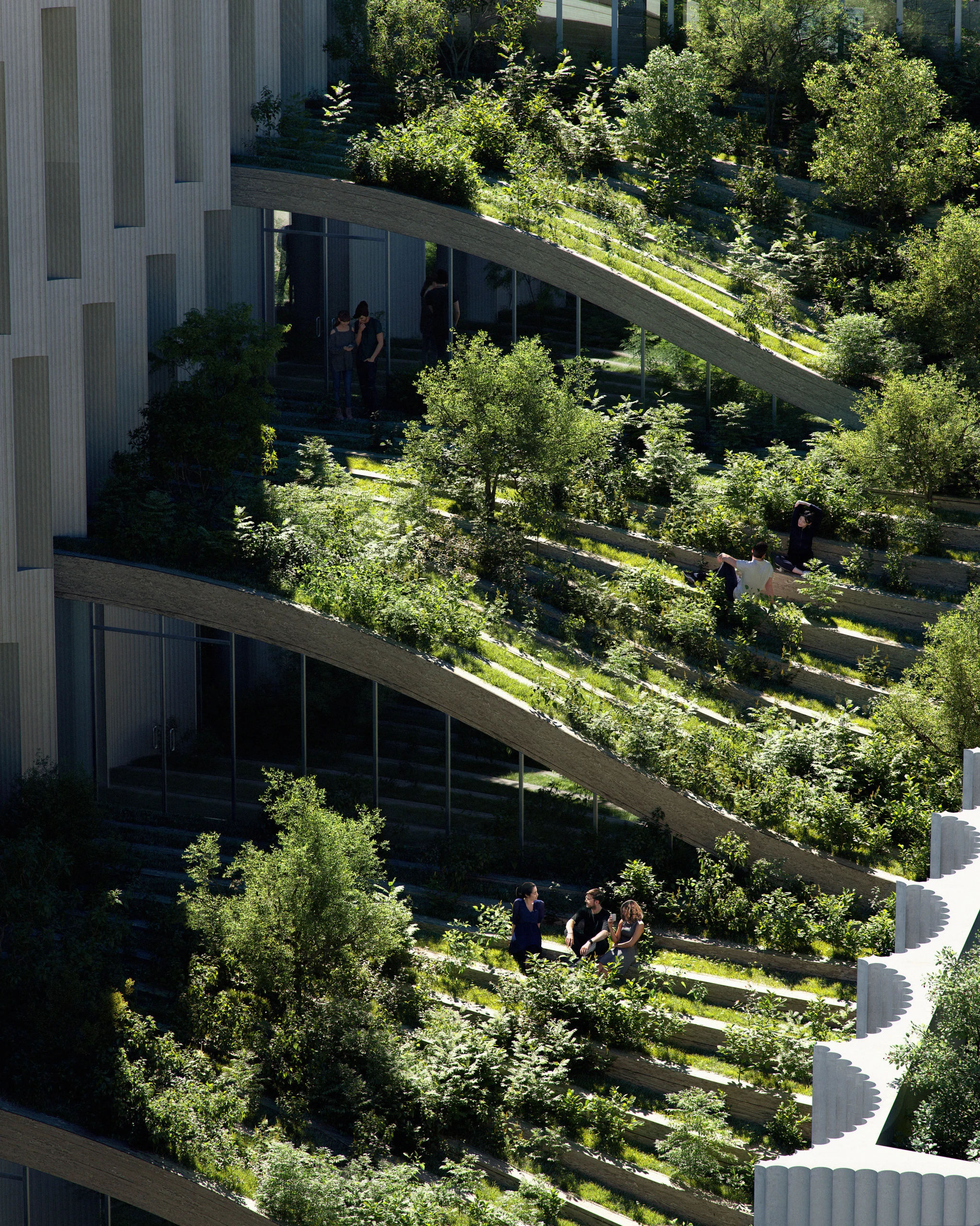 Education Esbjerg will feature large amounts of greenery, including stepped terrace areas for visitors to sit and relax