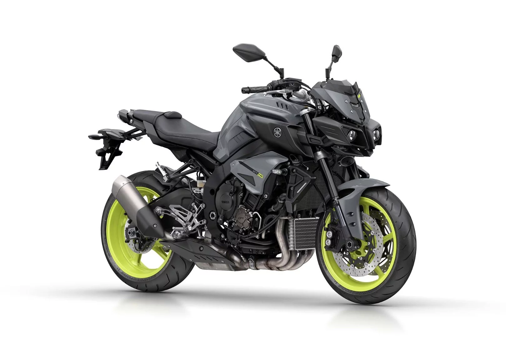 Yamaha MT-10: shockingly yellow rims will make this one a hard bike to miss