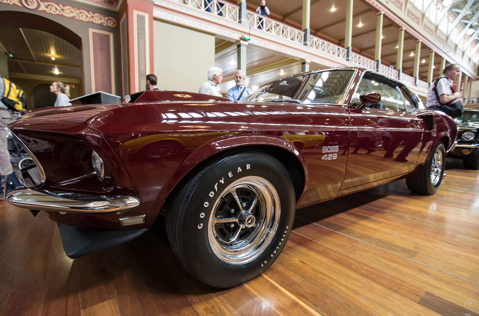 The 1969 Ford Mustang Boss 429 Coupe was a hand-built muscle car that catered to the homologating rules of Nascar, meaning that in order to qualify as a stock car a it had to be publicly available and a certain minimum needed to be sold (Photo: Nick Lavars/Gizmag)