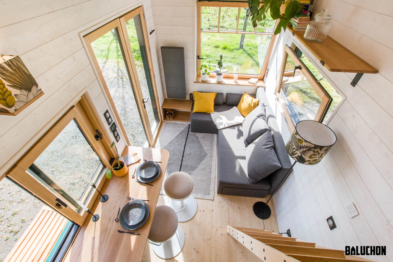 The Mirasol's interior is light-filled inside, thanks to its generous glazing