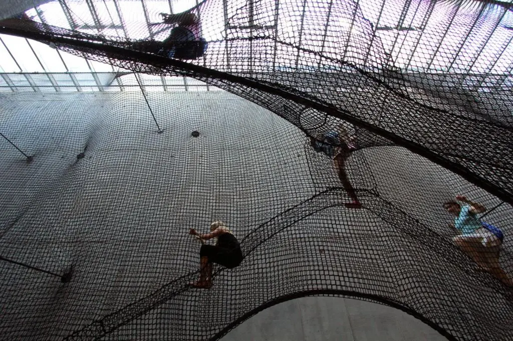 Net Linz is stretched throughout the OK Center space