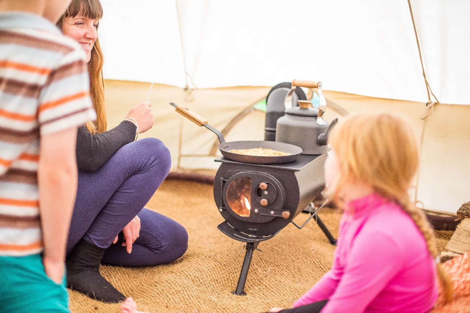 Setting up the stove looks simple enough and Anevay says it only takes a few minutes