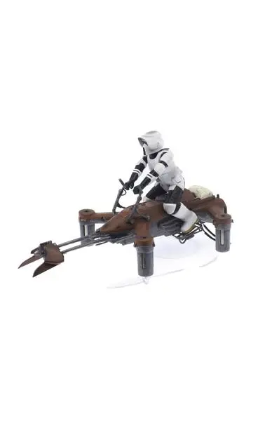 The Speeder Bike comes complete with a Storm Trooper figure