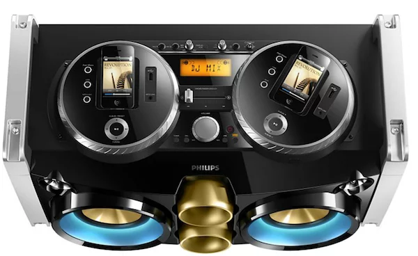 The dock supports various iPhone and iPod models, including the Touch, Classic and Shuffle