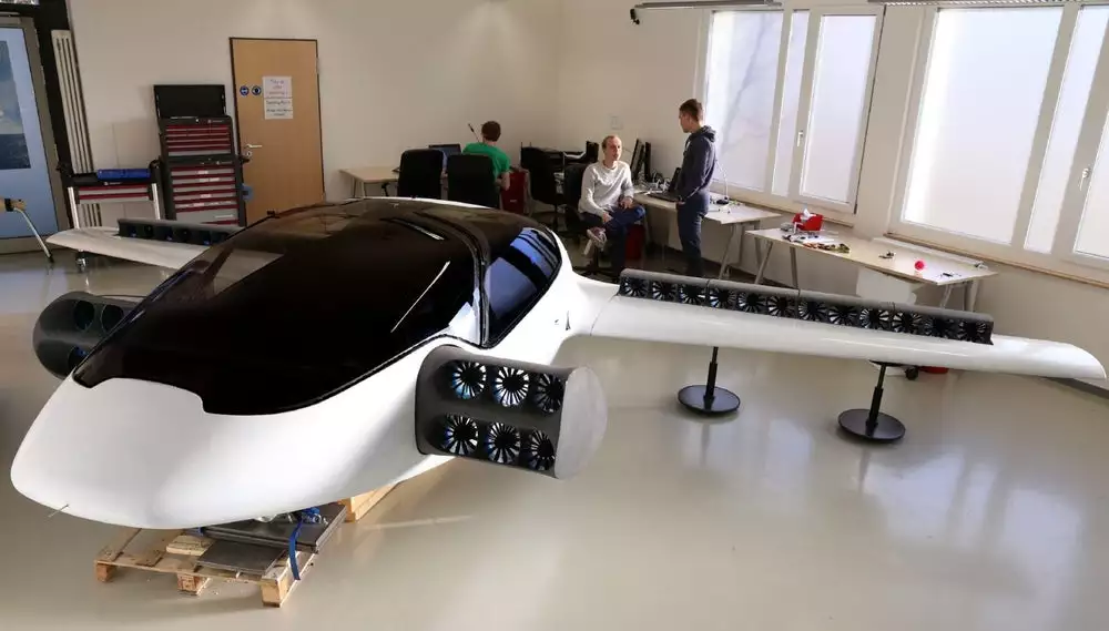 The Lilium electric aircraft