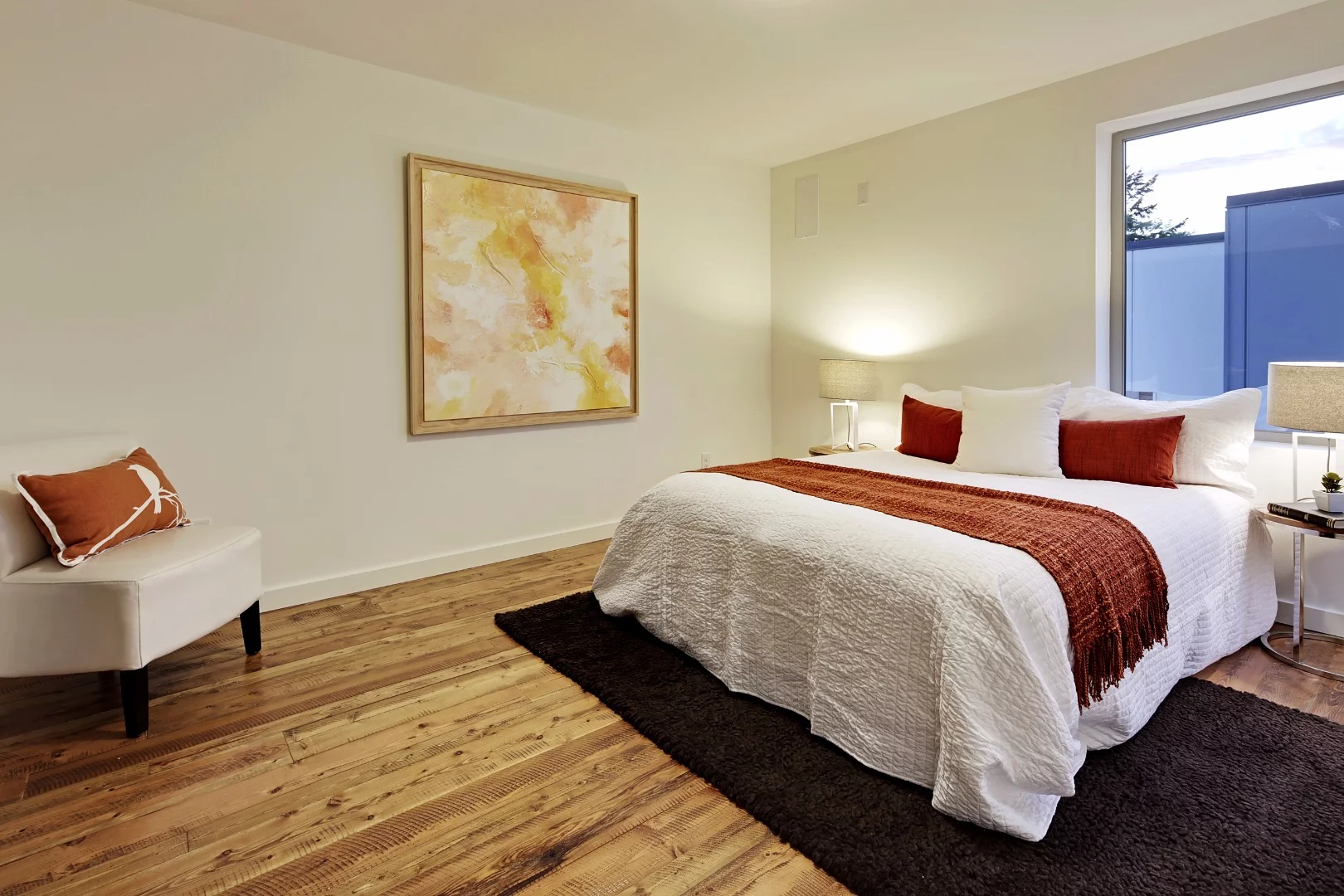 Each house has three bedrooms