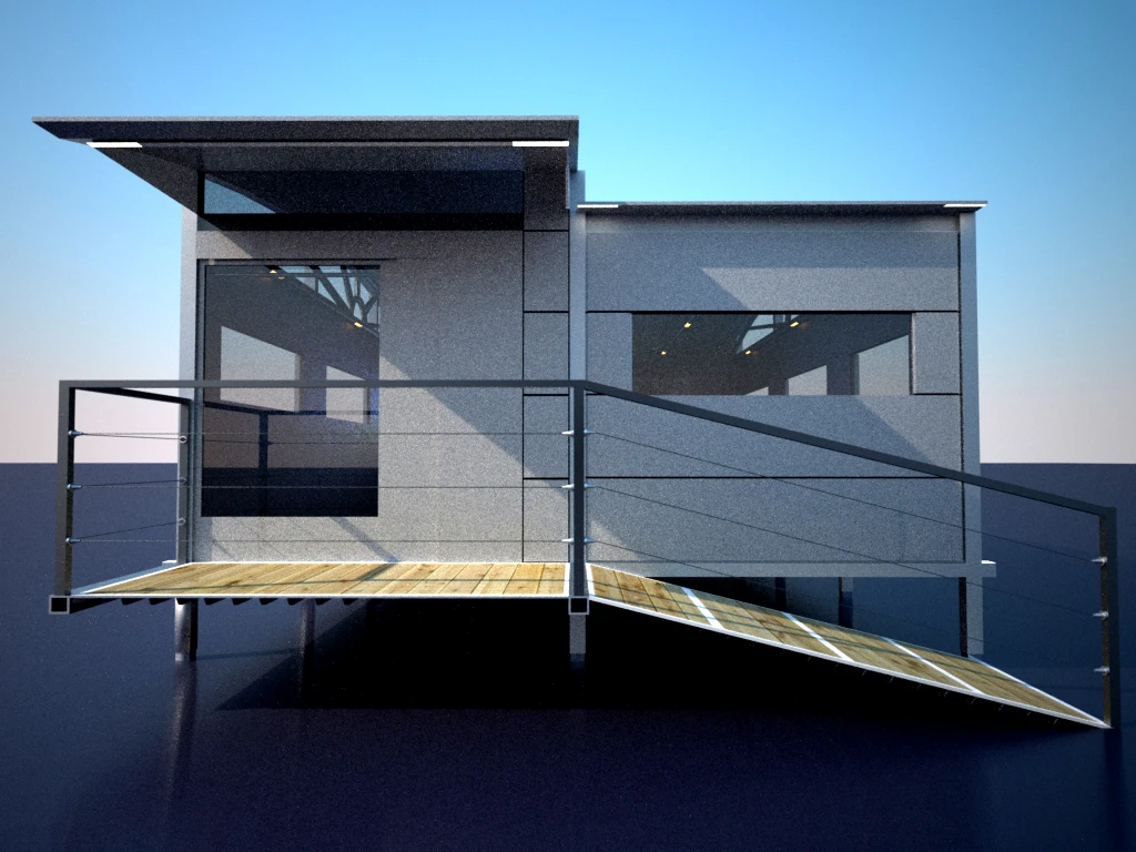 Multiple modules can easily be put together to create larger dwellings and separate interior zones