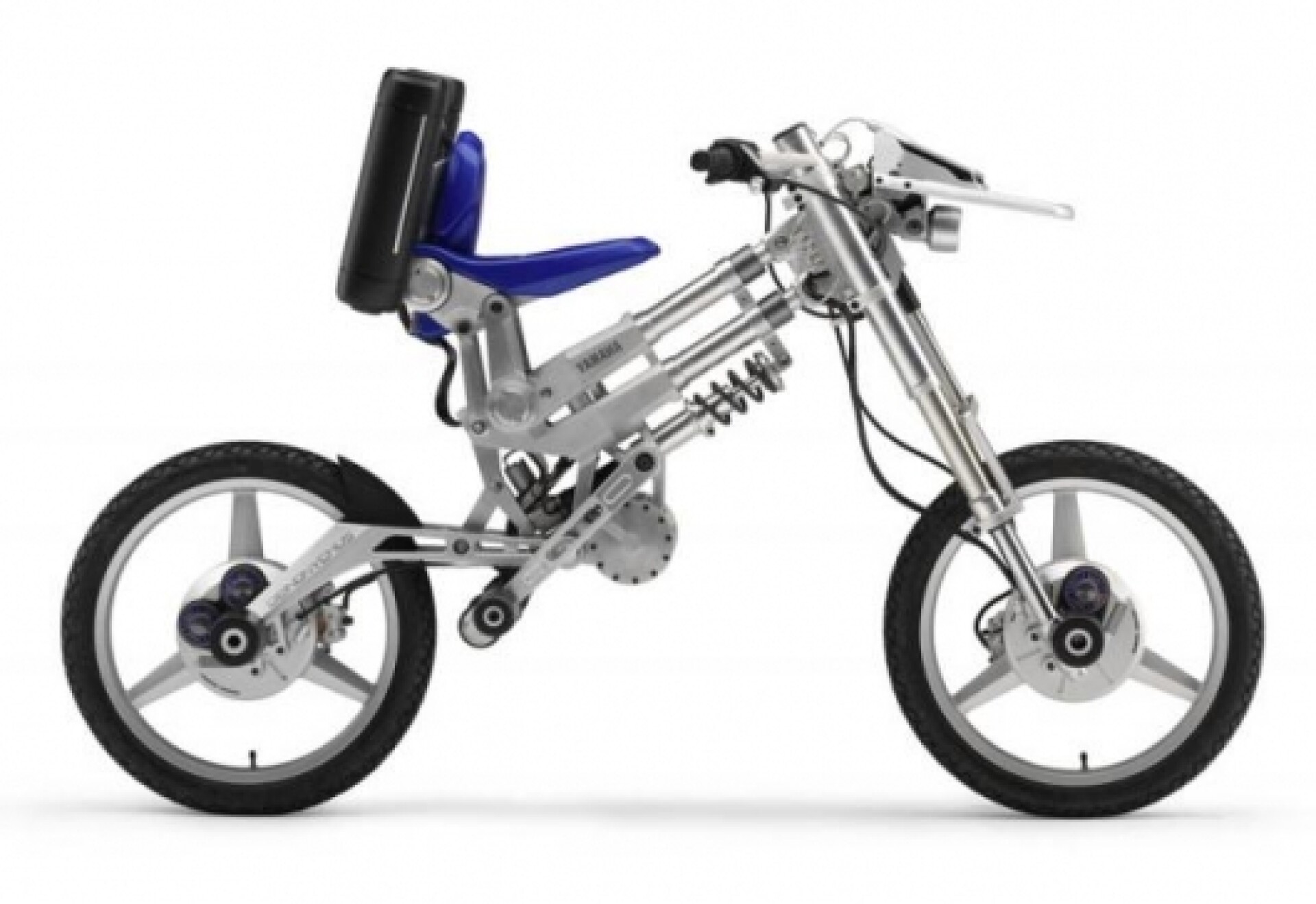 Yamaha's radical adjustable electric motorcycle