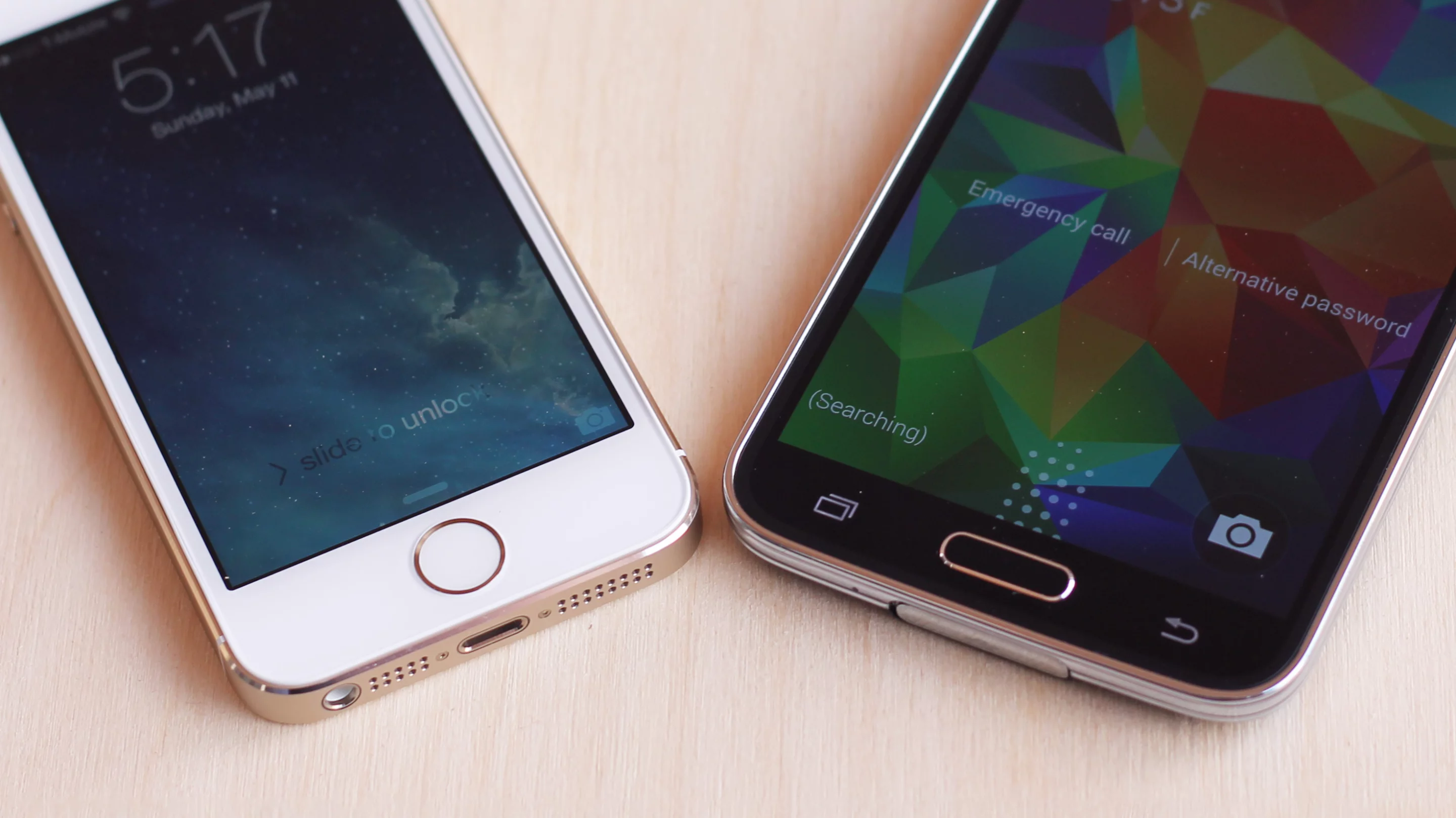 Both phones have fingerprint sensors in their home buttons – though we think the iPhone's is clearly the better of the two