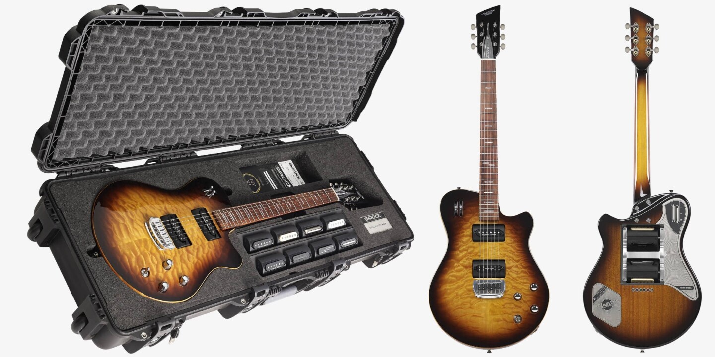 Each Gyrock guitar comes with 10 Seymour Duncan pickups