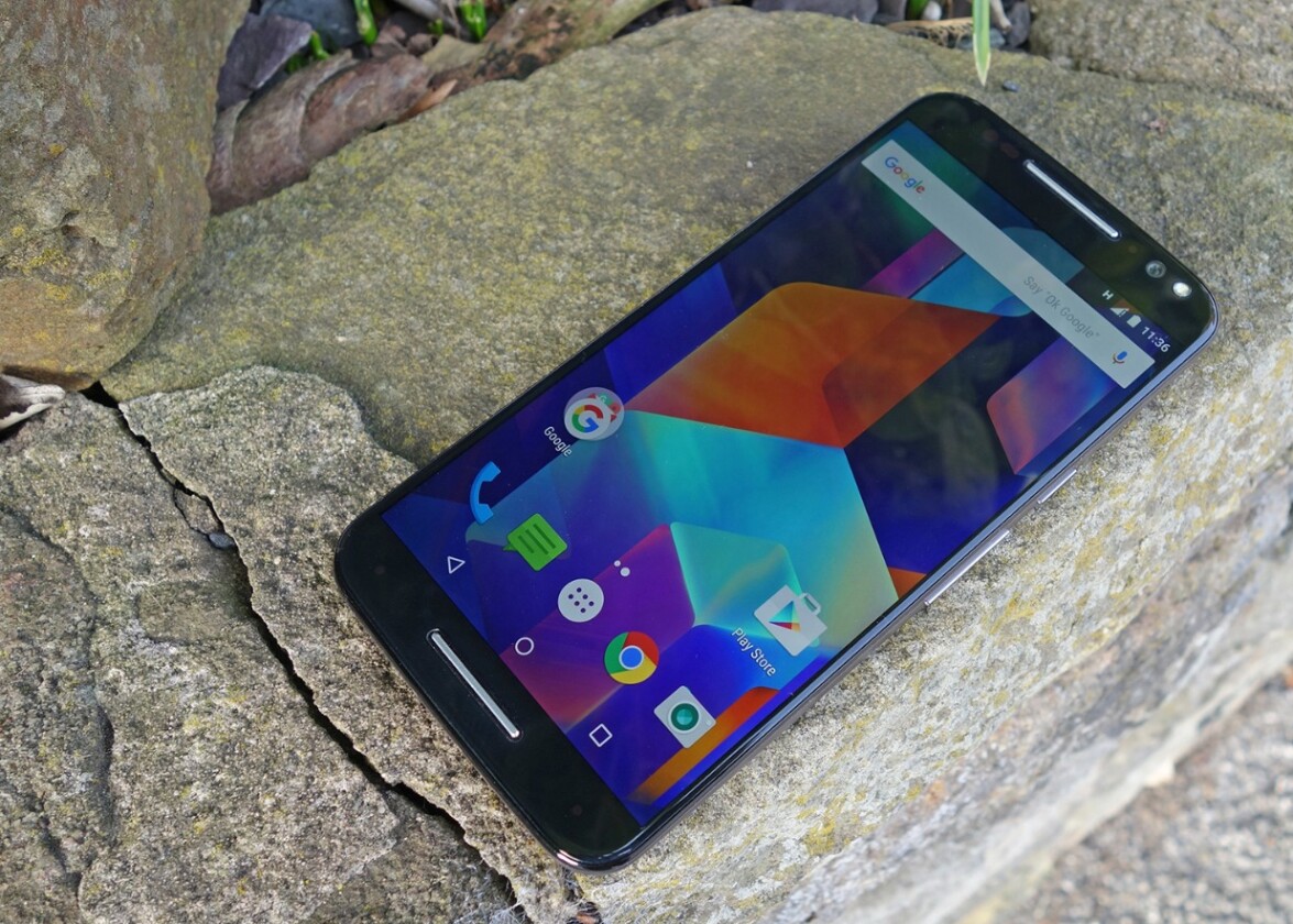 The 5.7-inch screen sits between the iPhone 6 Plus and the Nexus 6