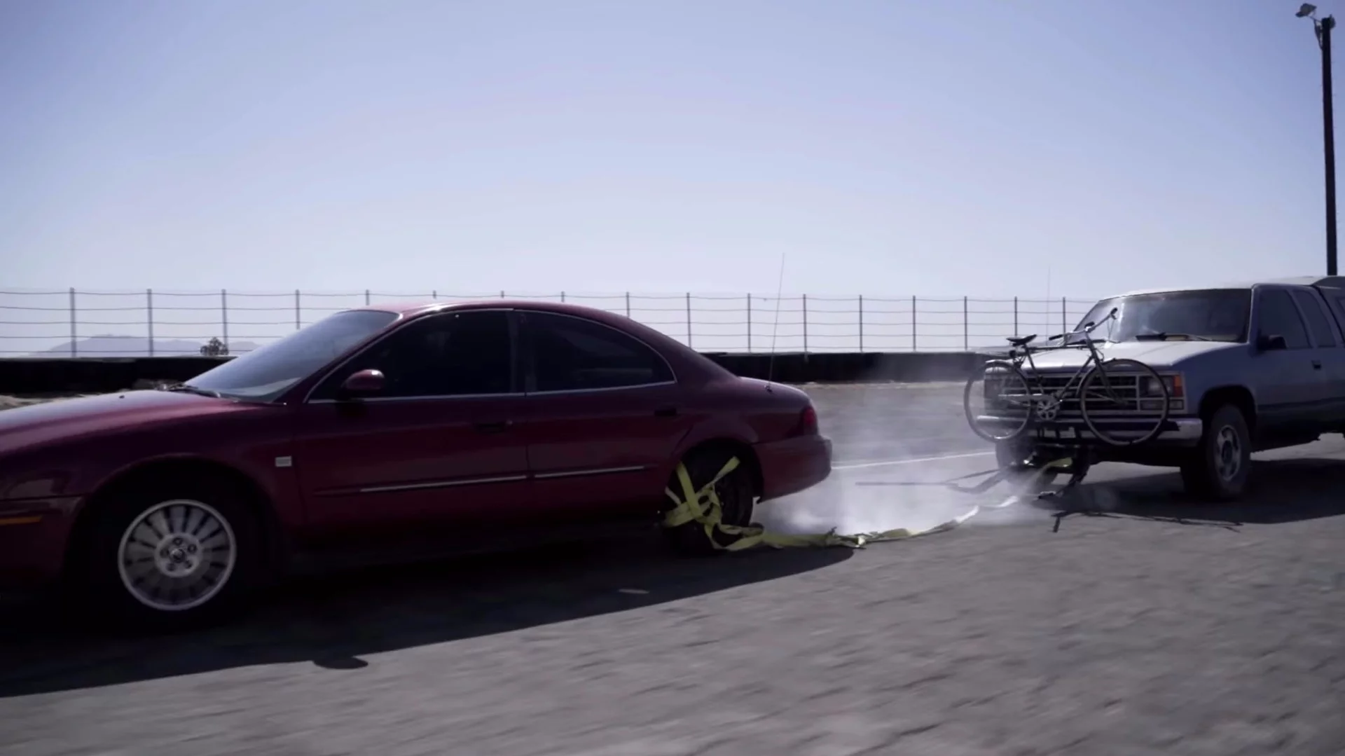 The Grappler causes instant rear tire trauma